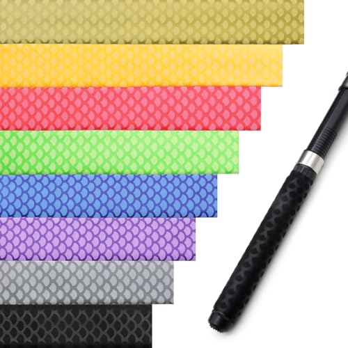 Fishing Rod Handle Wrap(Dia: 19/32", 15mm), Fish Scale Pattern Heat Shrink Wrap Grip Tape, Non-Slip, Insulated Abrasion Sleeve Shrink Tube for Fishing Rod Grip, Rod Shrink Tube, 39" (Black) - color: Black, size: Diamter:15mm"(19/32 inch)