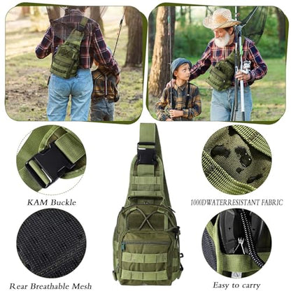 Sosation 134 Pcs Fishing Tool Fishing Tackle Box Kit and Equipment for Adults Beginner Gift, Hook Remover, Pliers Kit, Backpack Tackle Container Lures, Lip Gripper, Weigh Scale - color: Army Green