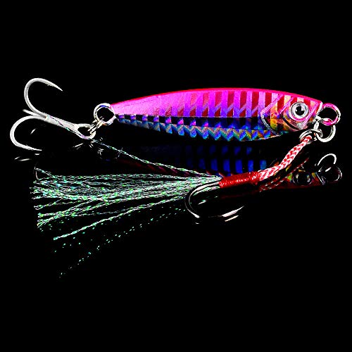 Dyxssm Jigs Fishing Spoons Hard Lures Spinners Jigging Bait 7g 10g 15g 20g 30g (Pack of 6) - size: 15 g / 0.53 oz