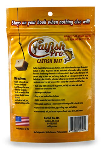 Catfish Pro Catfish Bait - 10oz Bag with 80pcs | Irresistible Scent for Catfish | Mess-Free, Stays On Your Hook When Nothing Else Will | Great for Rod, Reel, Trotline, Jugs & Yoyos Fishing - color: Catalpa Worm