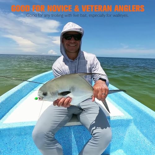Dovesun 220/104/80/60/54/52/42pcs Pompano Rig Floats for Surf Fishing Foam Bobbers for Fishing Fly Fishing Bobbers Floats Bright Color Kit/Round/Cylindrical/Heart/Bullet/Pill/Spin Shape - color: Pill-52pcs