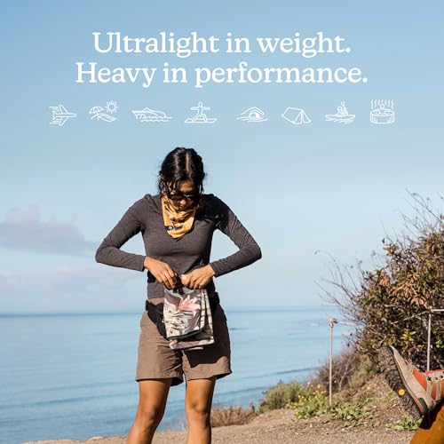 Nomadix Ultralight Towel - Quick Dry & Super Lightweight - Perfect As A Pack Towel to Save On Space - Made with Recycled Materials - Palms Night - 30x54 - color: Palms Night