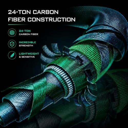 Telescopic Fishing Rod and Reel Combo | 30T Carbon Fiber Spinning Rod with 12+1BB Reel | Portable Lightweight Pole | Bass Trout Panfish | Freshwater Saltwater - color: Fishing Rod and Reel(2PACK)