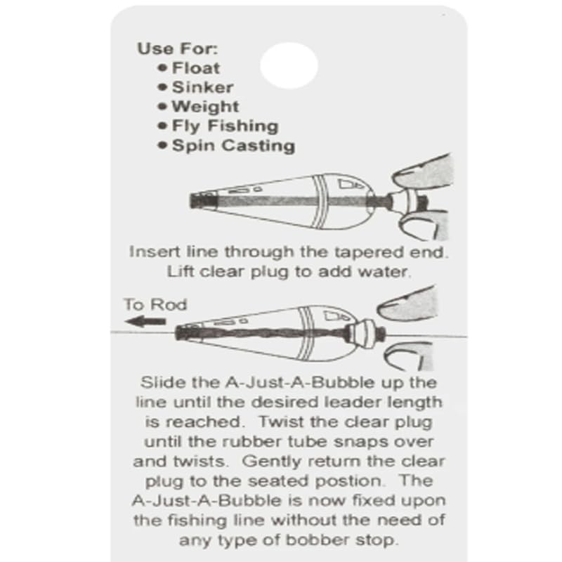 Double X Tackle A-Just-A-Bubble Water-Injected Fishing Float Red and White