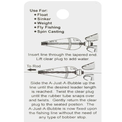 Double X Tackle A-Just-A-Bubble Water-Injected Fishing Float Red and White