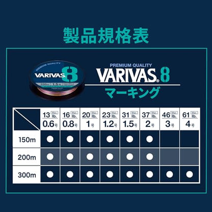 バリバス(VARIVAS) VARIVAS 8 マーキング 200m - style: No. 2