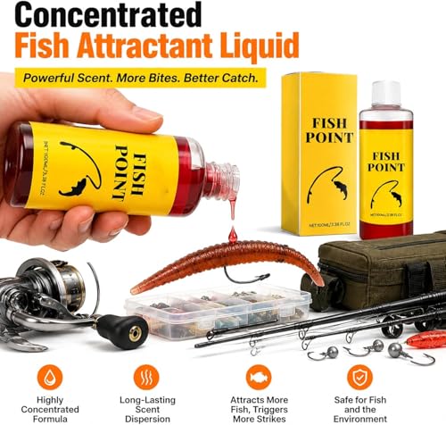 Red Worm Liquid Spray, Concentrated Fish Attractant Liquid, Fish Attractant Spray 100ml Freshwater Fishing Bait Additive, Enhances Scent & Improves Bite Response - color: 2pcs