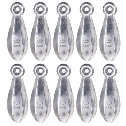 Sougayilang Fishing Weights Sinkers Bank Sinkers Bullet Weights for Surf Fishing Pier Bank Fishing Saltwater Fishing Gear 1oz to 12oz - size: 1oz 10pcs