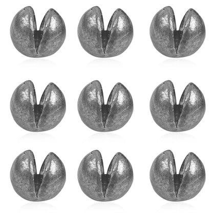 Removable Split Shot Weights Fishing Weight Sinker Slip On Fly Fishing Line Sinkers Freshwater Saltwater Round Lead Sinking Egg Sinkers Fishing Drop Shot Sinker Fish Tackle - size: 1.5g - 60 Pack