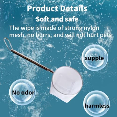 Fish net for Fish Tank 2 Pieces of Aquarium with Handles Small net | fish tank accessories 4 inches / 3 inches Shrimp Tank Accessories,Suitable for small pets like little fish and shrimp