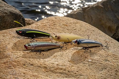 Duckett Fishing Super Sound 110 Topwater, High-Impact Walking Lure for Attracting Aggressive Bass Strikes - color: Bone, size: 110 mm