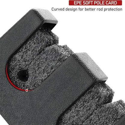 2-Pack Wall-Mounted Horizontal Fishing Rod Holders Fits Most Rod Diameter