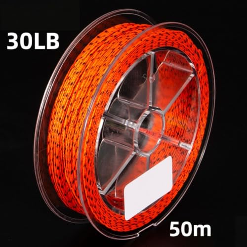 8-Strand for Braided Fly Line Backing 50M Dacron Fishing Leader with Loop 20lb 30lb Low Friction - size: G