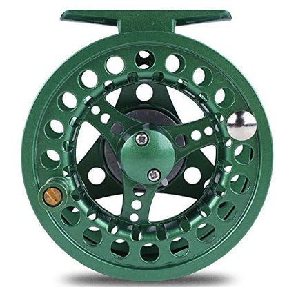 Sougayilang Saltwater Freshwater Fly Fishing Rod with Reel Combo Kit - color: D-Green Kits with Bag