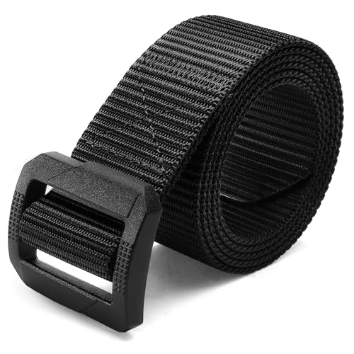 CHAOREN Tactical Belt Men – Nylon EDC Belt for Military CCW - color: Black, size: X-Small