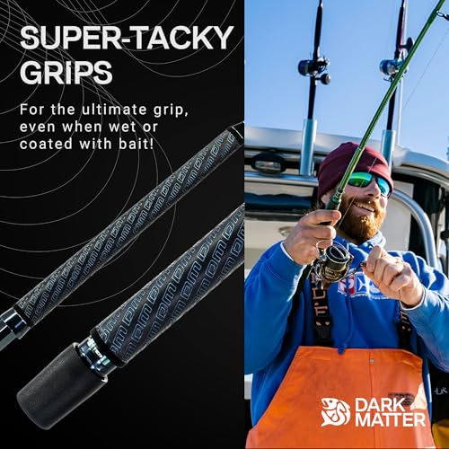 Dark Matter Psychedelic Casting Fishing Rods Medium Heavy Power X - High-Modulus M3 Carbon Nano Baitcaster Rod Saltwater and Freshwater Fishing Rods, 7ft Medium Heavy Baitcasting Rod - color: Gunmetal, size: 7'0" Power - Z