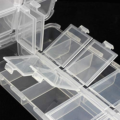 Premium 20 Compartments Tackle Boxes, Tackle Utility Boxes, Plastic Box Storage Organizer Box Adjustable, Fishing Tackle Storage Box Organizer