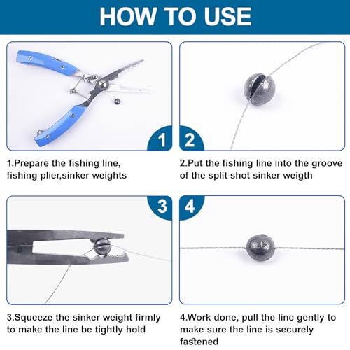 Split Shot Fishing Weights, 100pcs Round Split Shots Fishing Sinkers Removable Egg Weights Sinkers Clip On Weight Fish Line Sinker Tackle for Saltwater Freshwater - size: 2g-100pcs