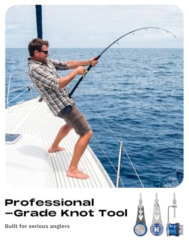 HOOK-EZE FG Knot Tying Tool and PR Knot Tying Tool Combo, Fishing Knot Tying Toool for Braid to Leader, Offshore Saltwater and Freshwater Gear