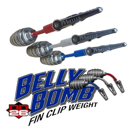 DD26 Fishing Fin Clip Weights - size: 1.25 oz
