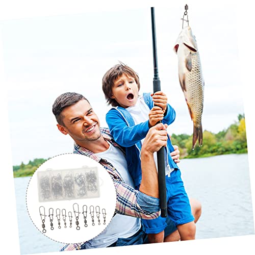 Snap Swivels Connector for Saltwater Freshwater Fishing Durable Tackle Accessories Strong Tensile
