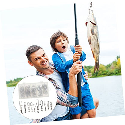 Snap Swivels Connector for Saltwater Freshwater Fishing Durable Tackle Accessories Strong Tensile