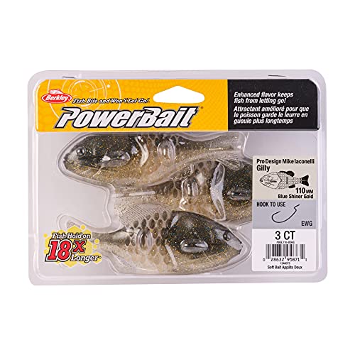 Berkley Powerbait Gilly Fishing Soft Bait - color: Blue Shiner Gold, size: 110mm