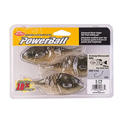 Berkley Powerbait Gilly Fishing Soft Bait - color: Blue Shiner Gold, size: 110mm