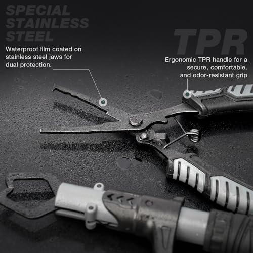 Ghosthorn Fishing Backpack with Tackle Boxes Fish Lip Gripper Pliers Lures Waterproof Tackle Bag with Rod Holder Fishing Gear - color: Khaki Set, size: Standard
