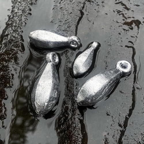 Fishing Weights Sinkers Bank Sinkers Bullet Weights for Surf Fishing Pier Bank Fishing Saltwater Fishing Gear 1oz to 8oz - size: 3/4 Ounce-10pcs
