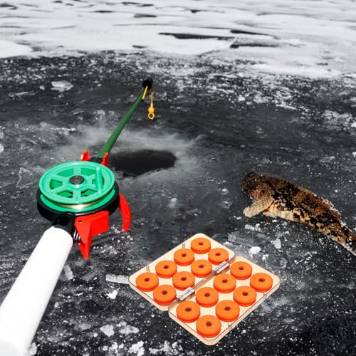Uonlytech Portable Fishing Line Spool Holder with Foam Material for Easy Storage and Removal Fishing Line Organizer Box for Travelling and Storing Reel