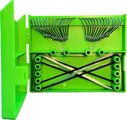 Leader Feeder® – Pre-Tied Fishing Leader Organizer & Storage Box – Holds Up to 28 Leaders – Made in USA