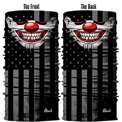 Obacle Bandana Face Mask Neck Gaiter Tube Mask Men Women for Sun Dust Protection - color: Clown Red Nose 9 Thorns