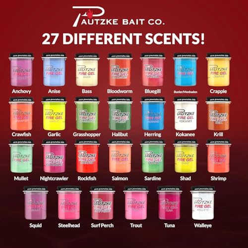 Pautzke Fire Gel Bait Scent Fishing Attractant, Long-Lasting Fish Scent Gel, Freshwater Saltwater Compatible, Strong Scent Trail, Easy Apply Lure Enhancer - color: 3-Anchovy
