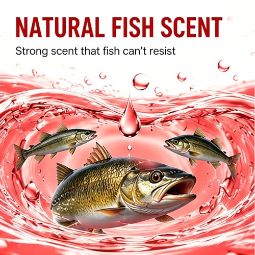 New Natural Bait Scent Fish Attractants,Red 40 Fishing Lures,Red Worm Liquid Bait,60ml,Natural Fish Scent,Fish Lure Attraction Enhancer,Smell BaitFood for Fishing Trout,Cod,Carp,Bass - color: 2pcs