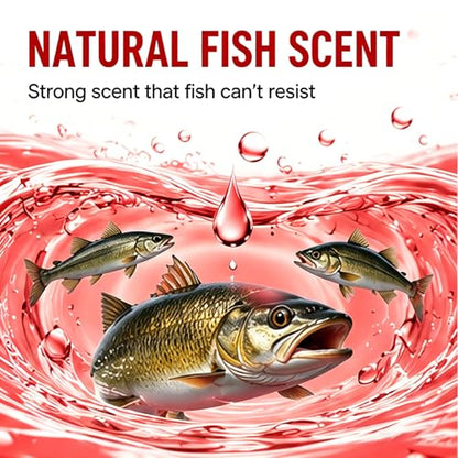 New Natural Bait Scent Fish Attractants,Red 40 Fishing Lures,Red Worm Liquid Bait,60ml,Natural Fish Scent,Fish Lure Attraction Enhancer,Smell BaitFood for Fishing Trout,Cod,Carp,Bass - color: 5pcs