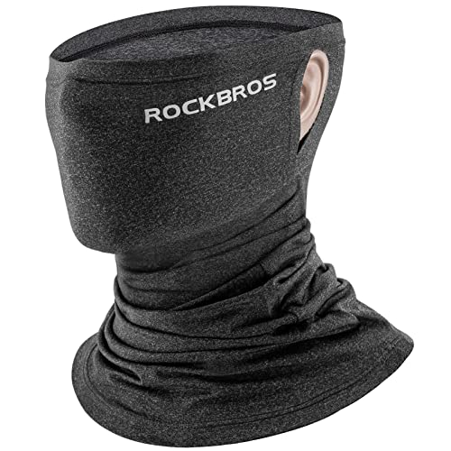 ROCKBROS Cooling Neck Gaiter Face Mask Fishing Scarf Face Cover for Men Women - color: Grey