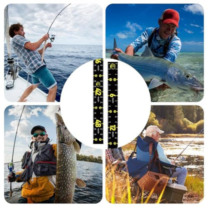 Folding Fish Ruler – PVC 51inch Foldable Measuring Board, Tear-Resistant Waterproof Tool | Perfect for Boat Fishing Gear, Kayak Angler Equipment, Portable Tracking, Outdoor Catch Verification