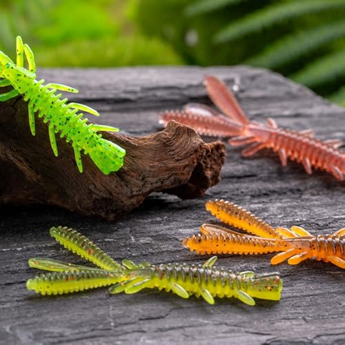 15PCS Soft Fishing Crawfishes Lure Lobsters Baits Crayfishs Lure Shrimp Baits Artificial Lure Swimbait for Outdoor Fishi