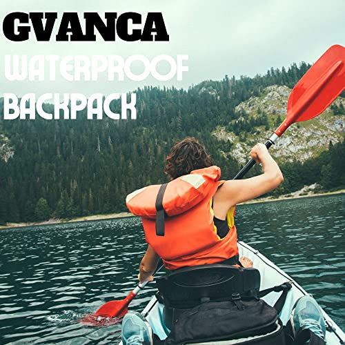 Waterproof Roll Top Kayak Dry Backpack, Floating Outdoor Dry Sack Boating Sailing Canoeing Rafting Fishing Camping 85L Black - color: Black, size: 85L