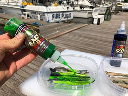 PAUTZKE'S High Octane Fire Dye - UV-Enhanced Bait Dye, Fishing Lure Dye for Live Bait, Suitable in Fresh or Saltwater, Great Fishing Lure Paint, Effective Minnow Dye, 4 Oz - color: Gold