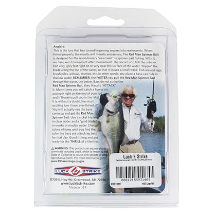 Redman Spinner Bait by Jimmy Houston, 3/8 Ounce Colorado Spinnerbait - color: Chartreuse/White