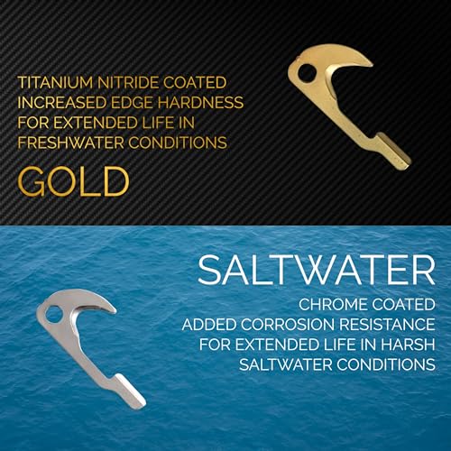 FinMan Multitool & Stow | Rod Mounted Line Cutter & Hook Keeper for Tackle Changes | Prevent Tangles, Keep Hooks Safe and Sharp, and Secure Weights | Easy to Install & Made in The USA - color: MultiTool - Saltwater
