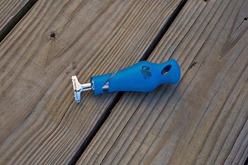 CUDA 6" Skin Gripper Durable Aluminum Alloy Dual Position Handle Fishing Accessory Fish Filleting Tool with Non-Slip Scale Pattern Grip