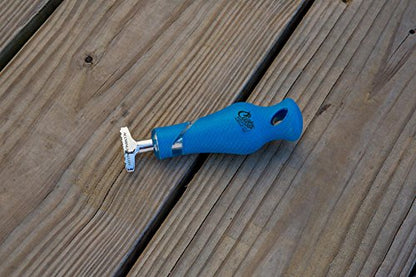 CUDA 6" Skin Gripper Durable Aluminum Alloy Dual Position Handle Fishing Accessory Fish Filleting Tool with Non-Slip Scale Pattern Grip