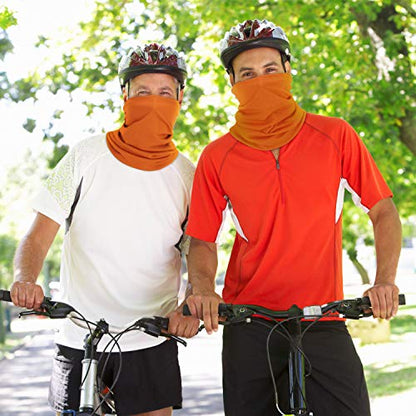 Geyoga Summer UV Protection Cooling Neck Gaiter | Sunscreen Breathable Face Scarf Bandana Mask Neck Gaiter for Outdoor Fishing Hiking Camping - color: Delicate Colors