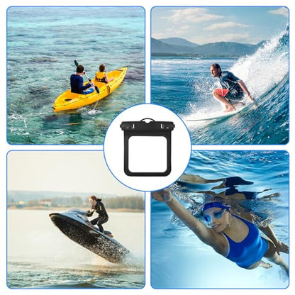 2 Pack Small Waterproof Pouch, Submersible Wallet for Swimming, Waterproof Key Fob Case Floating Keys Holder Pouch Holder for ID Badge Credit Card Money Coins License Water Surfing