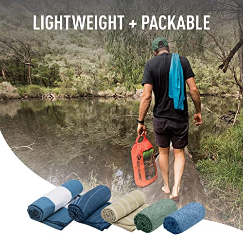 Sea to Summit Drylite Towel, Lightweight Camping and Travel Towel - color: Sage Green, size: Small
