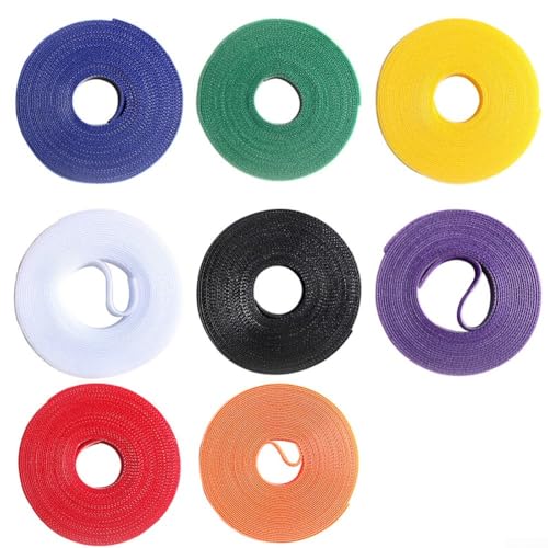 Nylon Fishing Rod Wrap Tie Holder Strap Bands Fastener for Securing Gear 1 3 5 Meter Length Random Color(5 Meter) - size: 5 Meter