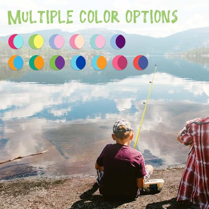 Kids Fishing Pole, Telescopic Fishing Rod, Toddler Collapsible Fishing Rod and Reel Combo with Tackle Box, Fishing Line, Bobber, and Soft Lures for Boy, Girl, Youth, Beginner, Over 4 Years Old - color: Grass Green & Sunny Lemon